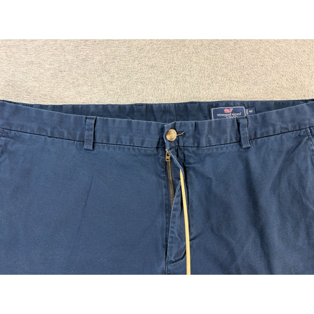 Vineyard Vines BREAKER Cotton Flat Front Shorts (Men's 42) Blue - 9" - Picture 3 of 12